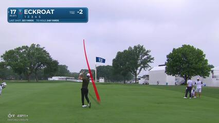 Austin Eckroat | Round 2 | 17th hole | Shot 2 | 2025 Rocket Classic