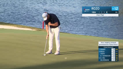 Marcelo Rozo | Round 4 | 18th hole | Shot 4 | 2025 PGA TOUR Q-School