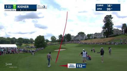 Kevin Kisner | 2022 Travelers | Round 2 | 1st hole | Shot 2