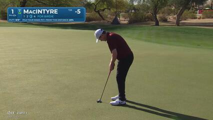 Robert MacIntyre | Round 3 | 1st hole | Shot 4 | 2025 WM Phoenix Open