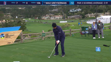 Max Greyserman | Round 4 | 7th hole | Shot 1 | 2026 AT&T Pebble Beach