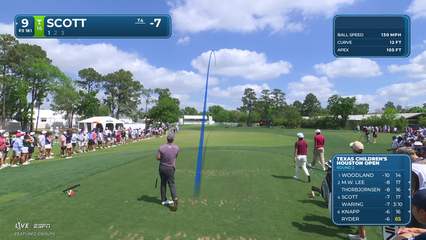 Adam Scott | Round 2 | 9th hole | Shot 1 | 2026 Texas Children's