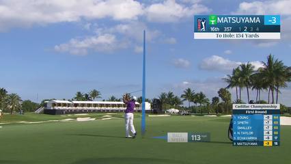 Hideki Matsuyama | Round 1 | 16th hole | Shot 2 | 2026 Cadillac