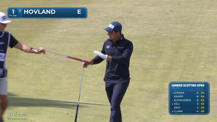 Viktor Hovland | Round 1 | 1st hole | Shot 3 | 2025 Genesis Scottish Open