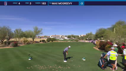 Max McGreevy | Round 2 | 4th hole | Shot 1 | 2026 WM Phoenix Open