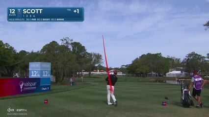 Adam Scott | Round 4 | 12th hole | Shot 1 | 2025 Valspar