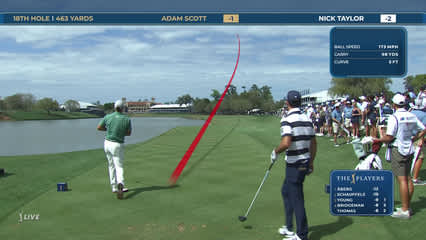 Adam Scott | Round 3 | 18th hole | Shot 1 | 2026 THE PLAYERS