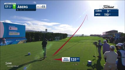 Ludvig Åberg | 2024 AT&T Pebble Beach | Round 2 | 17th hole | Shot 1