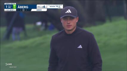 Ludvig Åberg | 2024 AT&T Pebble Beach | Round 2 | 1st hole | Shot 3