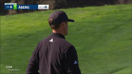 Ludvig Åberg | 2024 AT&T Pebble Beach | Round 2 | 8th hole | Shot 4