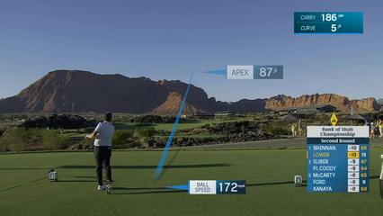 Justin Lower | Round 2 | 16th hole | Shot 1 | 2025 Bank of Utah