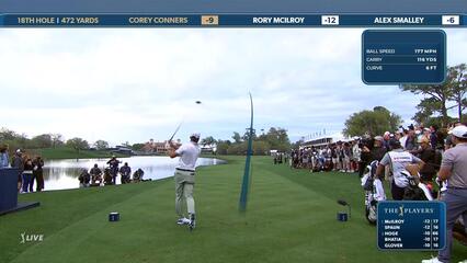 Corey Conners | Round 4 | 18th hole | Shot 1 | 2025 THE PLAYERS