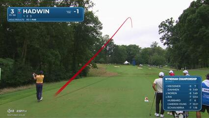 Adam Hadwin | Round 2 | 3rd hole | Shot 1 | 2025 Wyndham