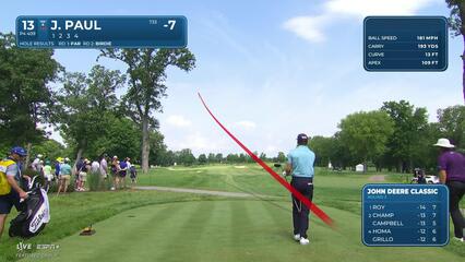 Jeremy Paul | Round 3 | 13th hole | Shot 1 | 2025 John Deere