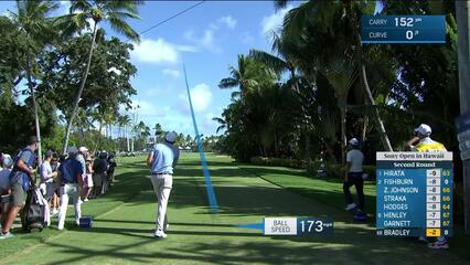 Keegan Bradley | Round 2 | 9th hole | Shot 1 | 2025 Sony Open