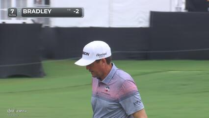 Keegan Bradley | Round 2 | 7th hole | Shot 4 | 2025 TOUR Championship