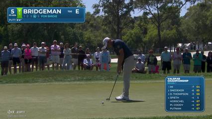 Jacob Bridgeman | Round 1 | 5th hole | Shot 5 | 2026 Valspar