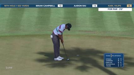 Karl Vilips | Round 2 | 16th hole | Shot 5 | 2026 THE PLAYERS