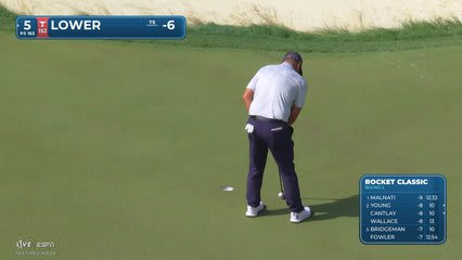 Justin Lower | Round 2 | 5th hole | Shot 3 | 2026 Rocket Classic