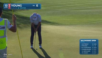 Cameron Young | Round 2 | 13th hole | Shot 5 | 2026 WM Phoenix Open