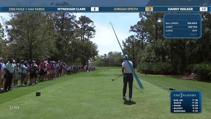 Jordan Spieth | Round 2 | 2nd hole | Shot 1 | 2025 THE PLAYERS