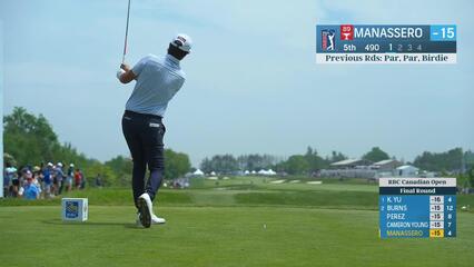 Matteo Manassero | Round 4 | 5th hole | Shot 1 | 2025 RBC Canadian