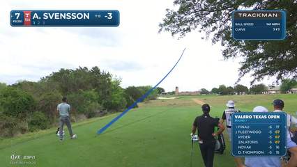Adam Svensson | Round 1 | 7th hole | Shot 1 | 2026 Valero