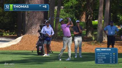 Justin Thomas | Round 2 | 12th hole | Shot 2 | 2026 RBC Heritage