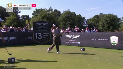 Tommy Fleetwood | Round 2 | 13th hole | Shot 1 | 2026 Genesis Scottish Open