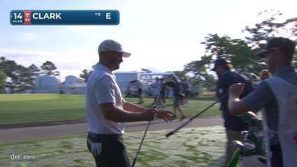 Wyndham Clark | Round 1 | 14th hole | Shot 3 | -1 