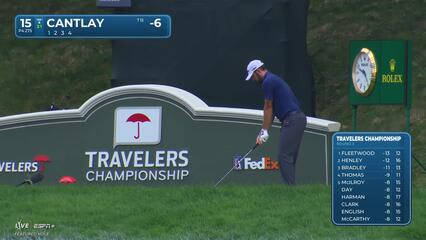 Patrick Cantlay | Round 3 | 15th hole | Shot 1 | 2025 Travelers