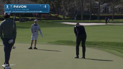 Matthieu Pavon | Round 1 | 3rd hole | Shot 4 | 2025 Arnold Palmer