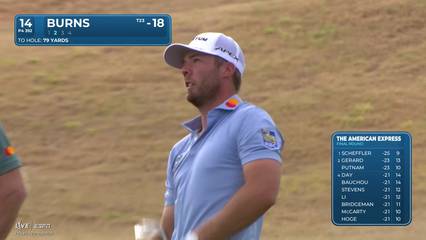 Sam Burns | Round 4 | 14th hole | Shot 2 | 2026 The American Express