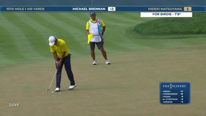 Hideki Matsuyama | Round 4 | 10th hole | Shot 4 | 2026 THE PLAYERS