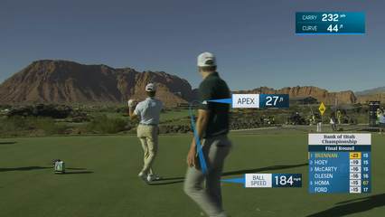 Michael Brennan | Round 4 | 16th hole | Shot 1 | 2025 Bank of Utah