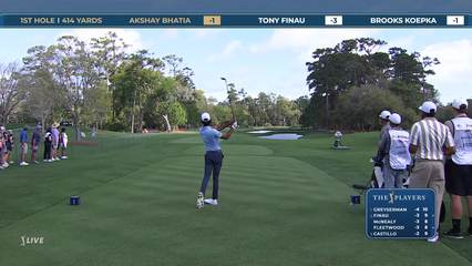 Akshay Bhatia | Round 1 | 1st hole | Shot 1 | 2026 THE PLAYERS