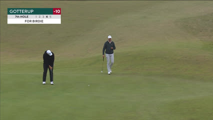 Chris Gotterup | Round 3 | 7th hole | Shot 5 | 2026 Genesis Scottish Open