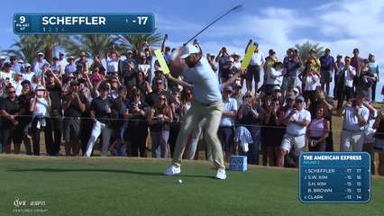 Scottie Scheffler | Round 2 | 9th hole | Shot 1 | 2026 The American Express