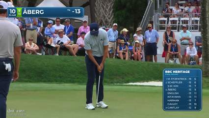 Ludvig Åberg | Round 4 | 10th hole | Shot 4 | 2026 RBC Heritage