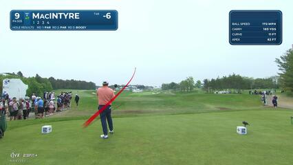 Robert MacIntyre | Round 4 | 9th hole | Shot 1 | 2025 RBC Canadian