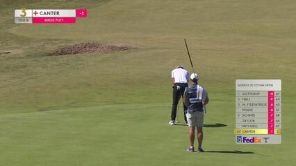 Laurie Canter | Round 2 | 3rd hole | Shot 4 | 2025 Genesis Scottish Open