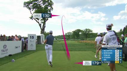 Justin Thomas | Round 1 | 15th hole | Shot 1 | 2025 Truist Championship