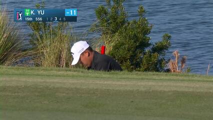 Kevin Yu | Round 4 | 15th hole | Shot 3 | 2024 The RSM Classic