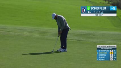 Scottie Scheffler | Round 2 | 4th hole | Shot 4 | 2025 Genesis