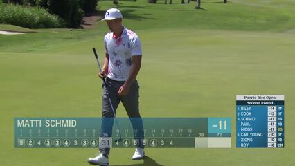 Matti Schmid | Round 2 | 16th hole | Shot 4 | 2025 Puerto Rico