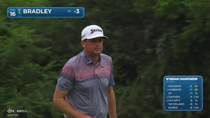 Keegan Bradley | Round 2 | 7th hole | Shot 3 | 2025 Wyndham