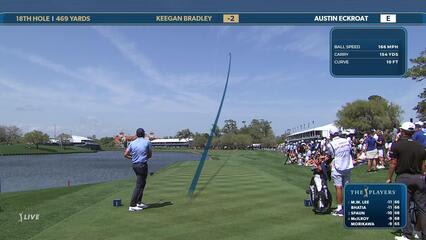 Keegan Bradley | Round 3 | 18th hole | Shot 1 | 2025 THE PLAYERS