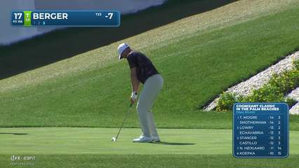 Daniel Berger | Round 4 | 17th hole | Shot 3 | 2026 Cognizant Classic