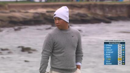 Tom Kim | Round 2 | 18th hole | Shot 5 | 2025 AT&T Pebble Beach