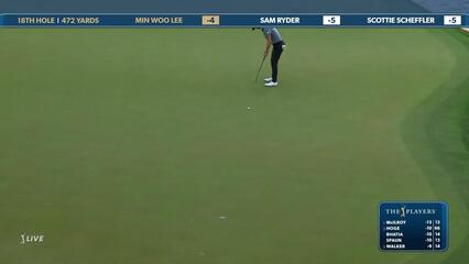 Min Woo Lee | Round 4 | 18th hole | Shot 4 | 2025 THE PLAYERS
